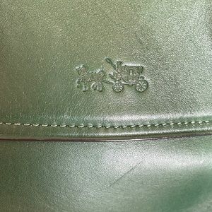 Emerald green Coach bag. Like New!